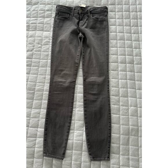 LAGENCE Jeans Womens Gray Chantal Low Rise Skinny Stretch Ankle 26 - Picture 1 of 12